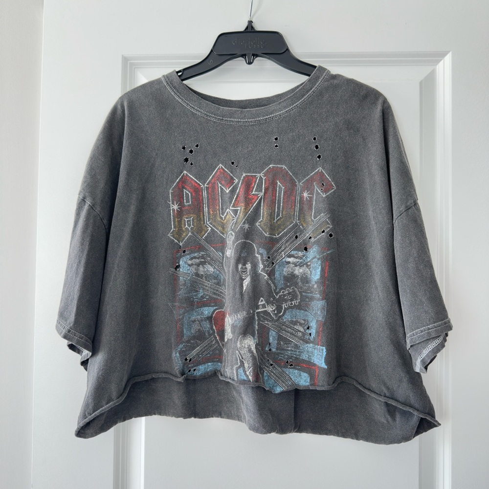 Graphic Cropped Band Tee